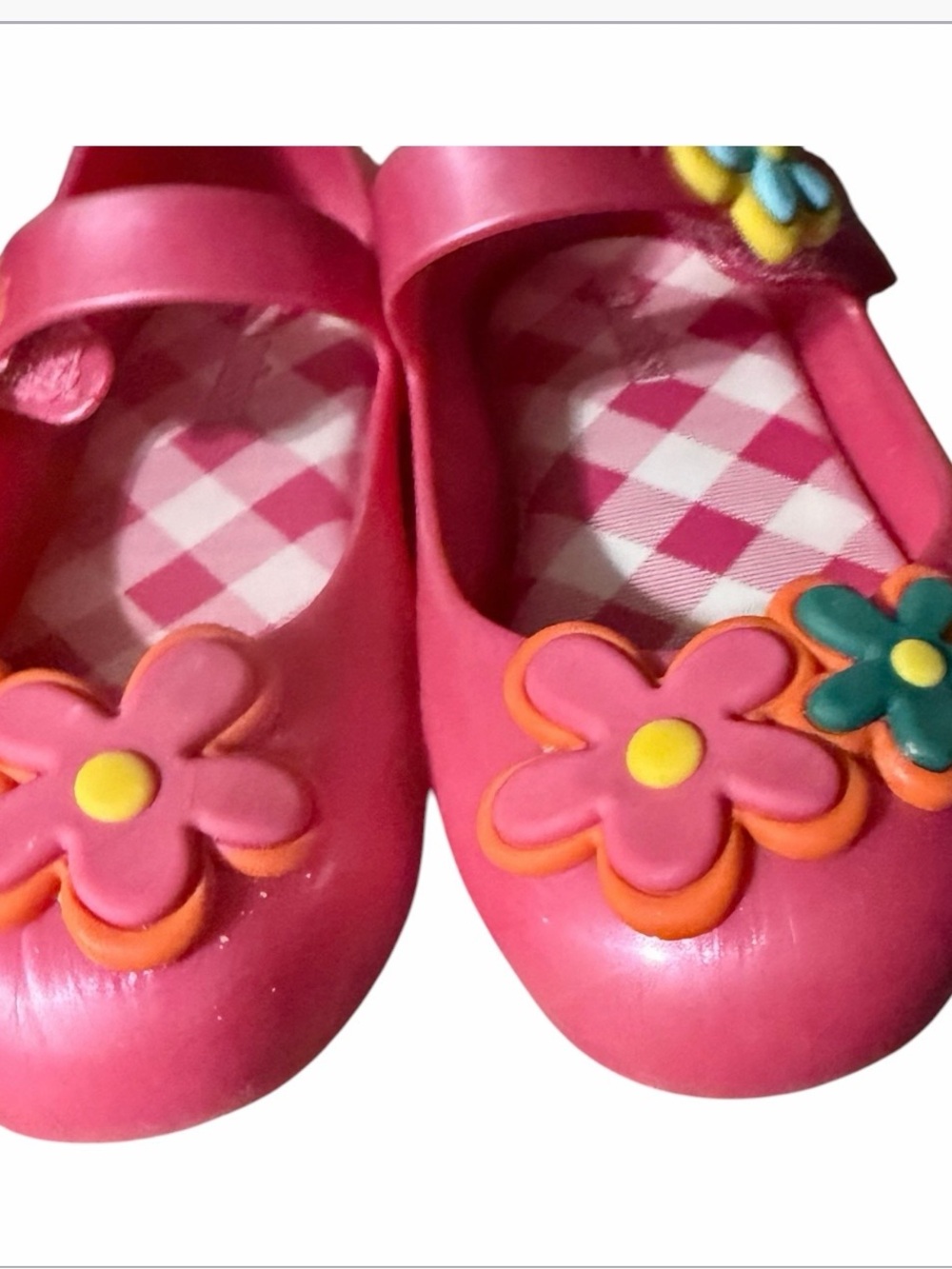 Mini Melissa Pink Flower Mary Jane Shoes